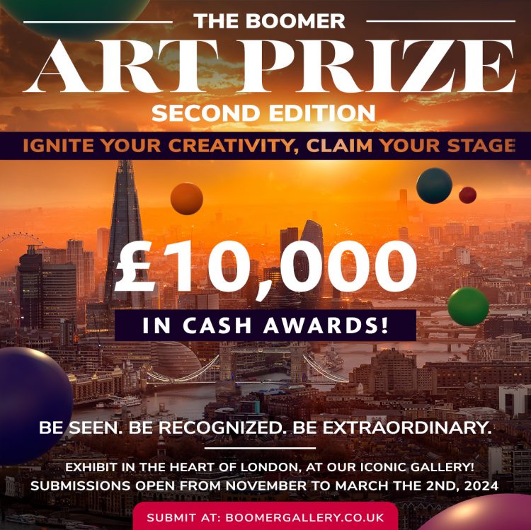 The Boomer Art Prize 2nd Edition Call for Artists £10,000 in Cash